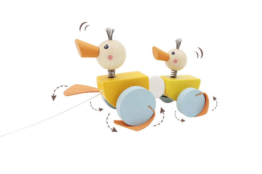 Toyslink - Wooden Duck Family Pullalong Toy
