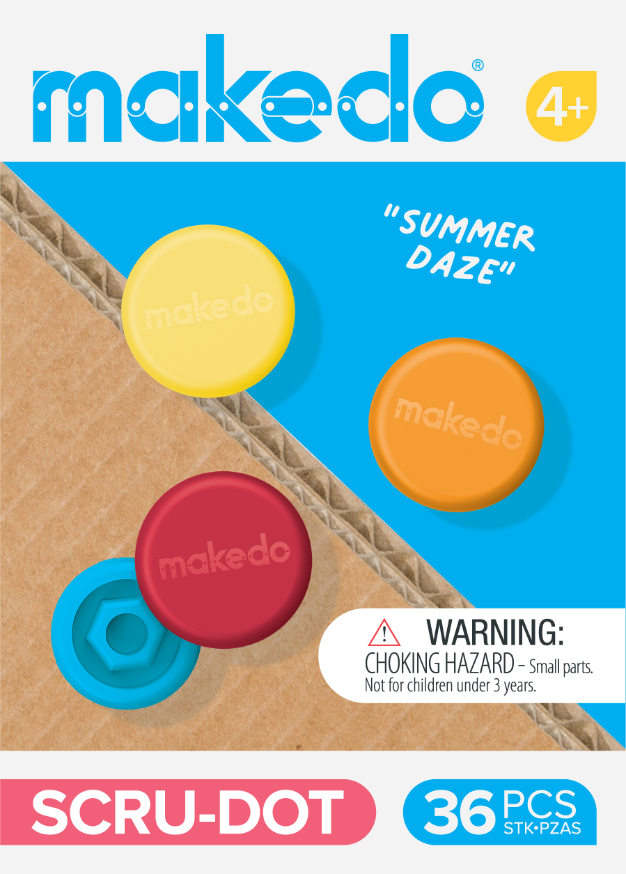 SCRU-DOT 'Summer Daze' | Makedo Scru & Scru+ Decoration