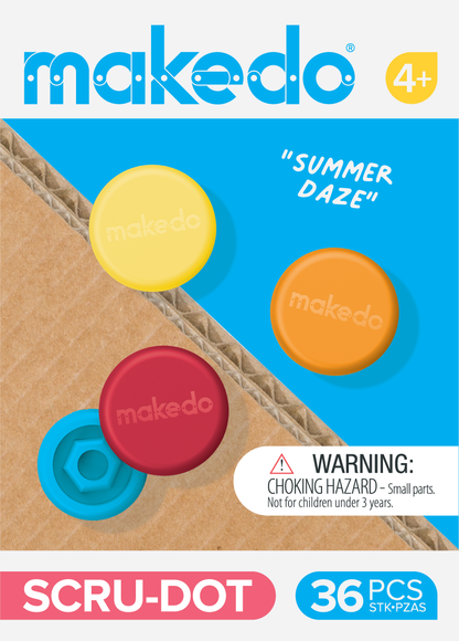 SCRU-DOT 'Summer Daze' | Makedo Scru & Scru+ Decoration