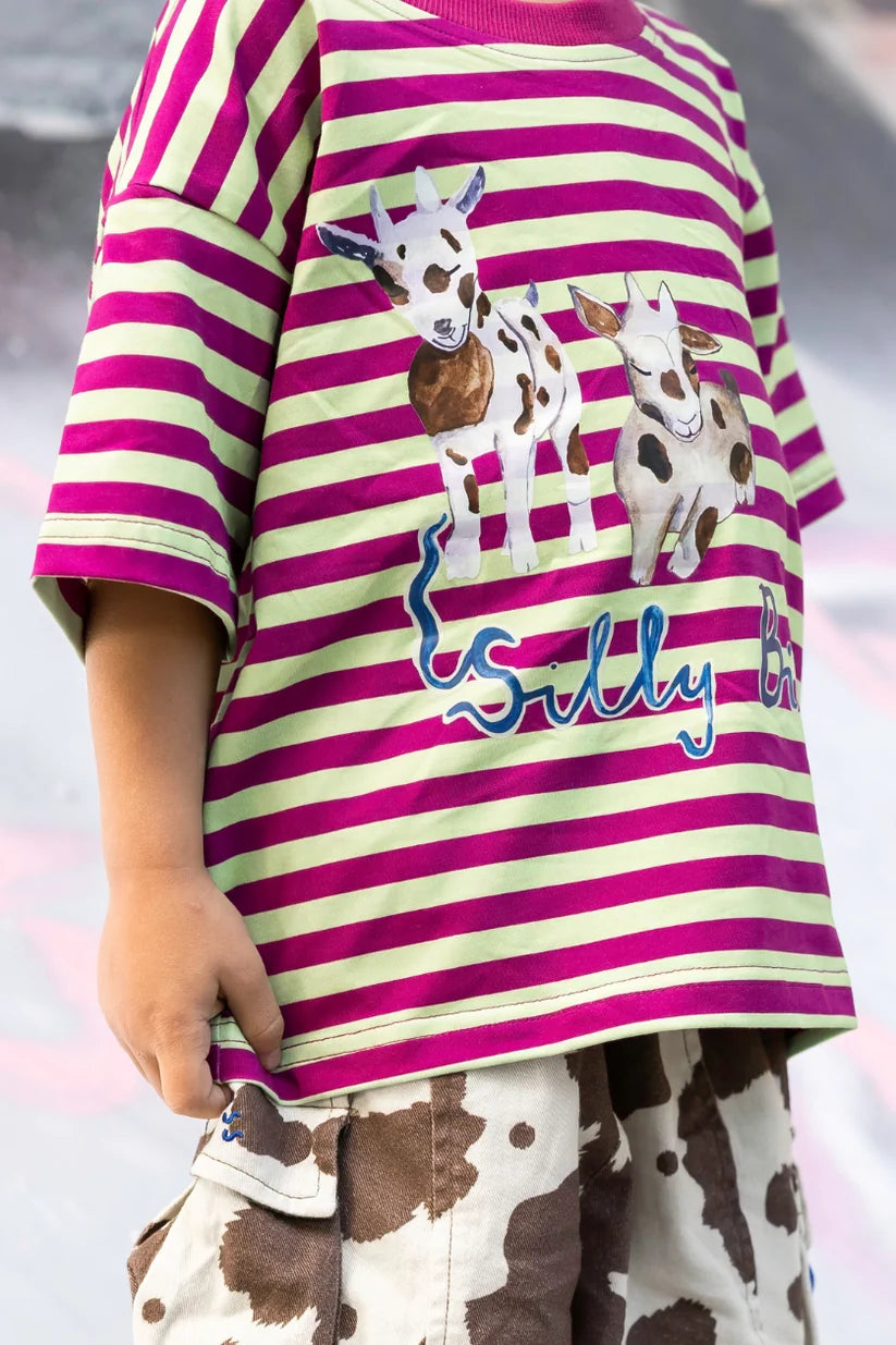 Poss & Soss - Silly Billy Stripe Oversized Tee