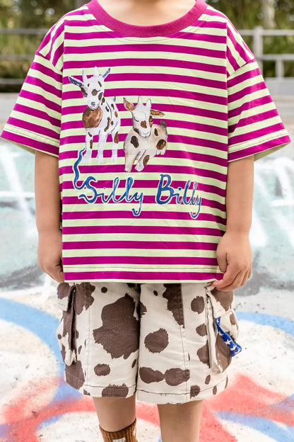 Poss & Soss - Silly Billy Stripe Oversized Tee
