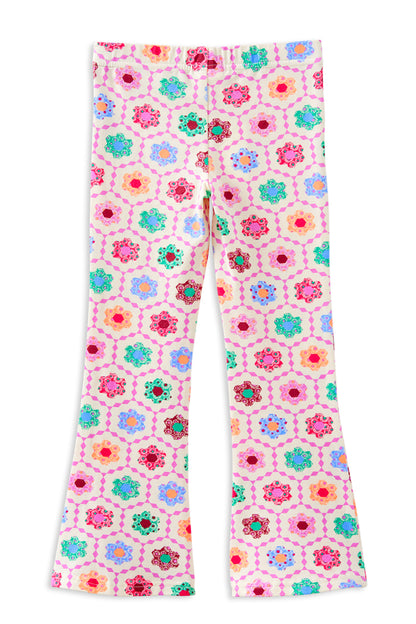 Milky - Honeycomb Bloom Flared Legging