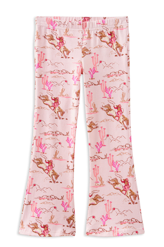 Milky Rowdy Flared Leggings Lotus Pink