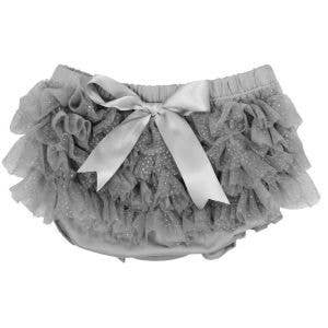Baby Bloomers - Grey - Cotton, 6-24mth