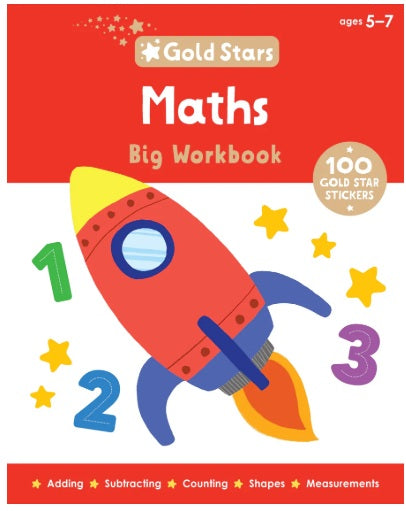 Gold Stars - Big Workbook - Maths ages 5-7yrs