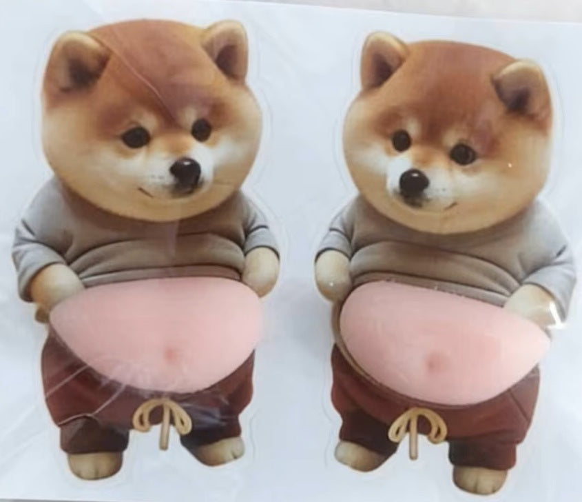 Sensory Reusable Sticker - Silicon Fat belly