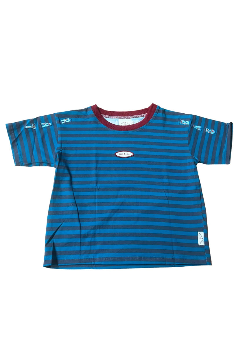 Poss & Soss - Ratbag Stripe Oversized Tee