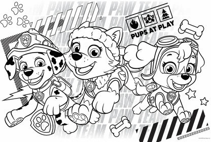 Paw Patrol - Giant Poster Colouring