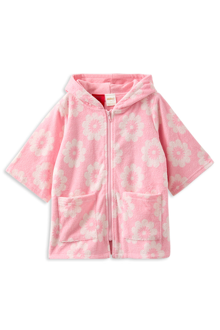 Milky - Floral Terry Towelling Cover Up