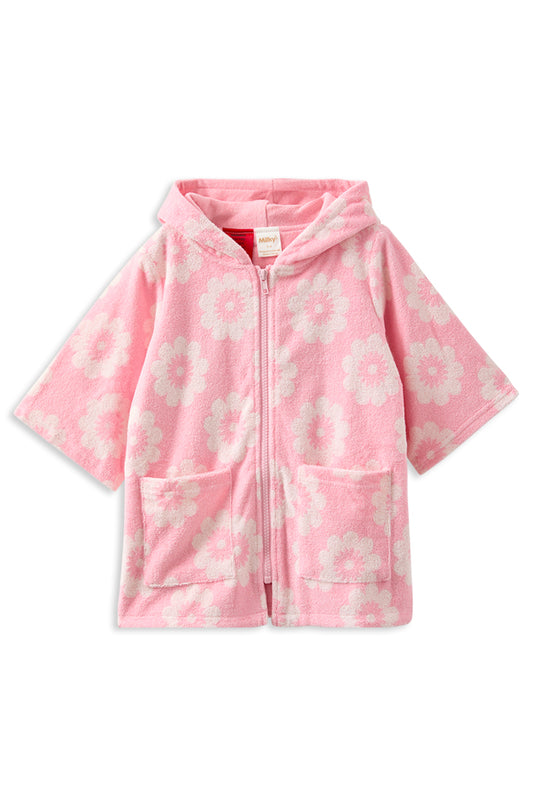 Milky - Floral Terry Towelling Cover Up