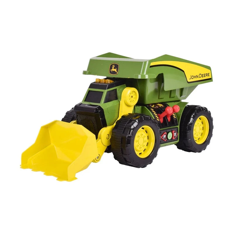John Deere - 46cm Motorised 'Lights & Sounds' 2-n-1 Dig Rig Toy