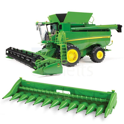 Big Farm - John Deere - 1:16 S690 Combine with Corn & Draper Head