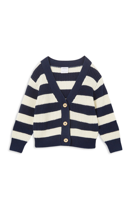 Milky - Stripe Knit Cardigan