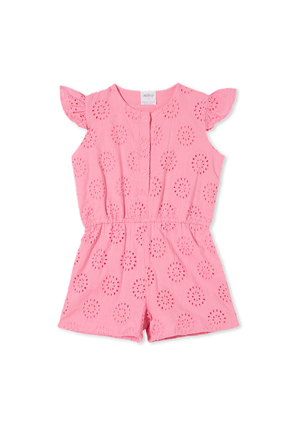 Milky - Broderie Playsuit