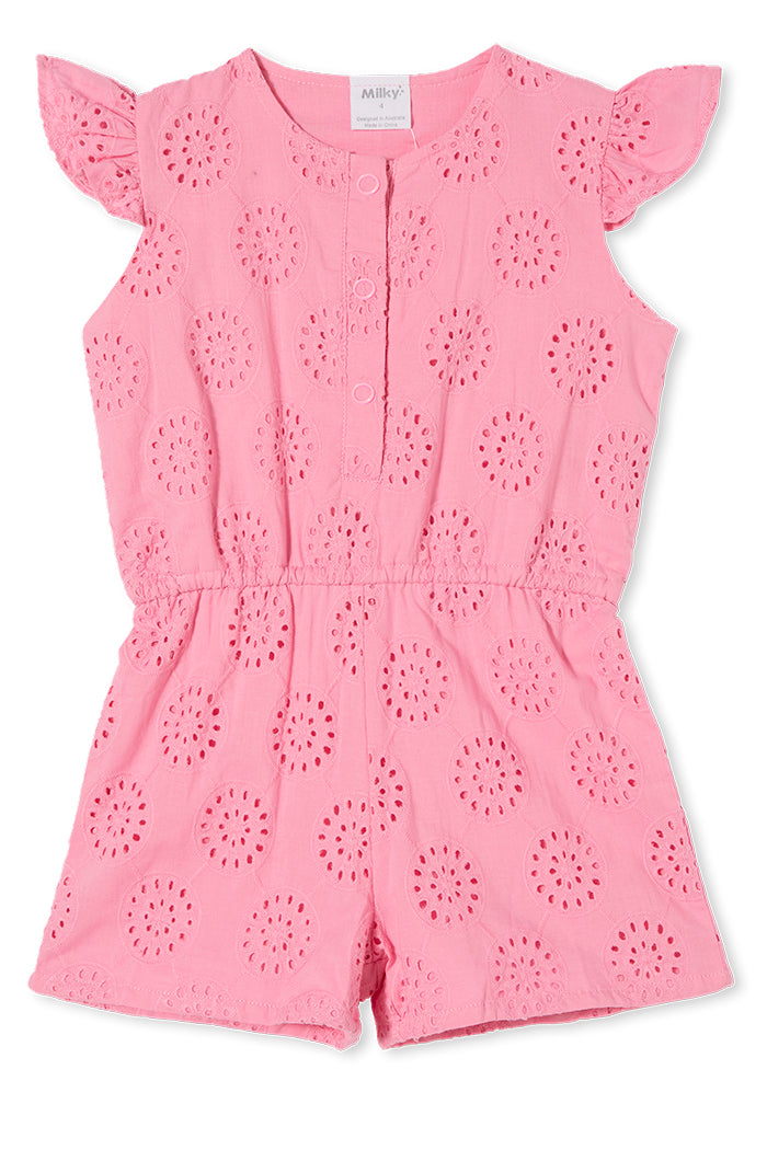 Milky - Broderie Playsuit