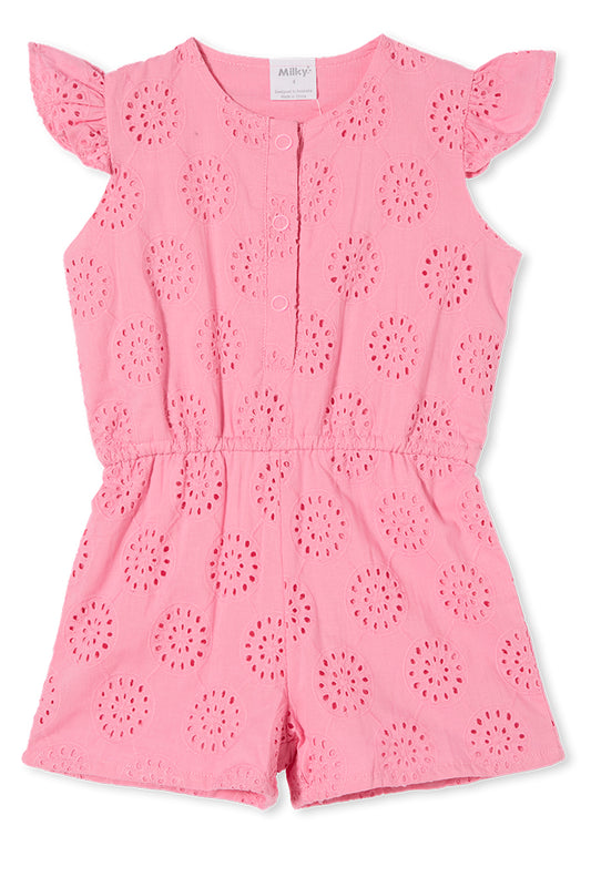 Milky - Broderie Playsuit