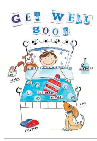 Get Well Soon (Boy) - Card Deluxe