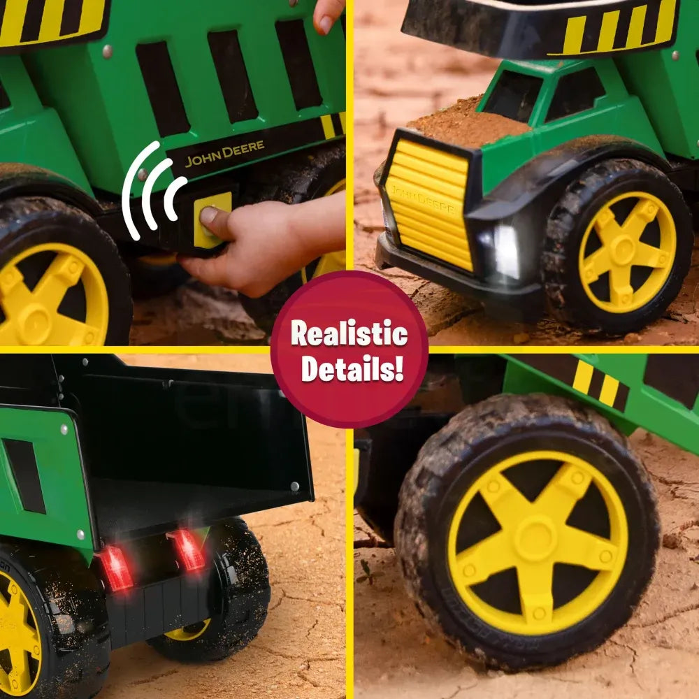 John Deere - 40cm Mega Steel Dump Truck with Lights & Sounds