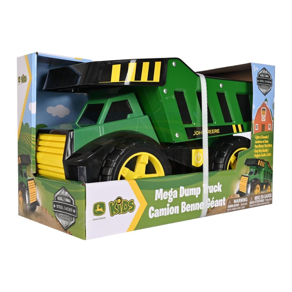 John Deere - 40cm Mega Steel Dump Truck with Lights & Sounds