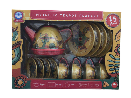 Taco Tuesday Tin Tea Set
