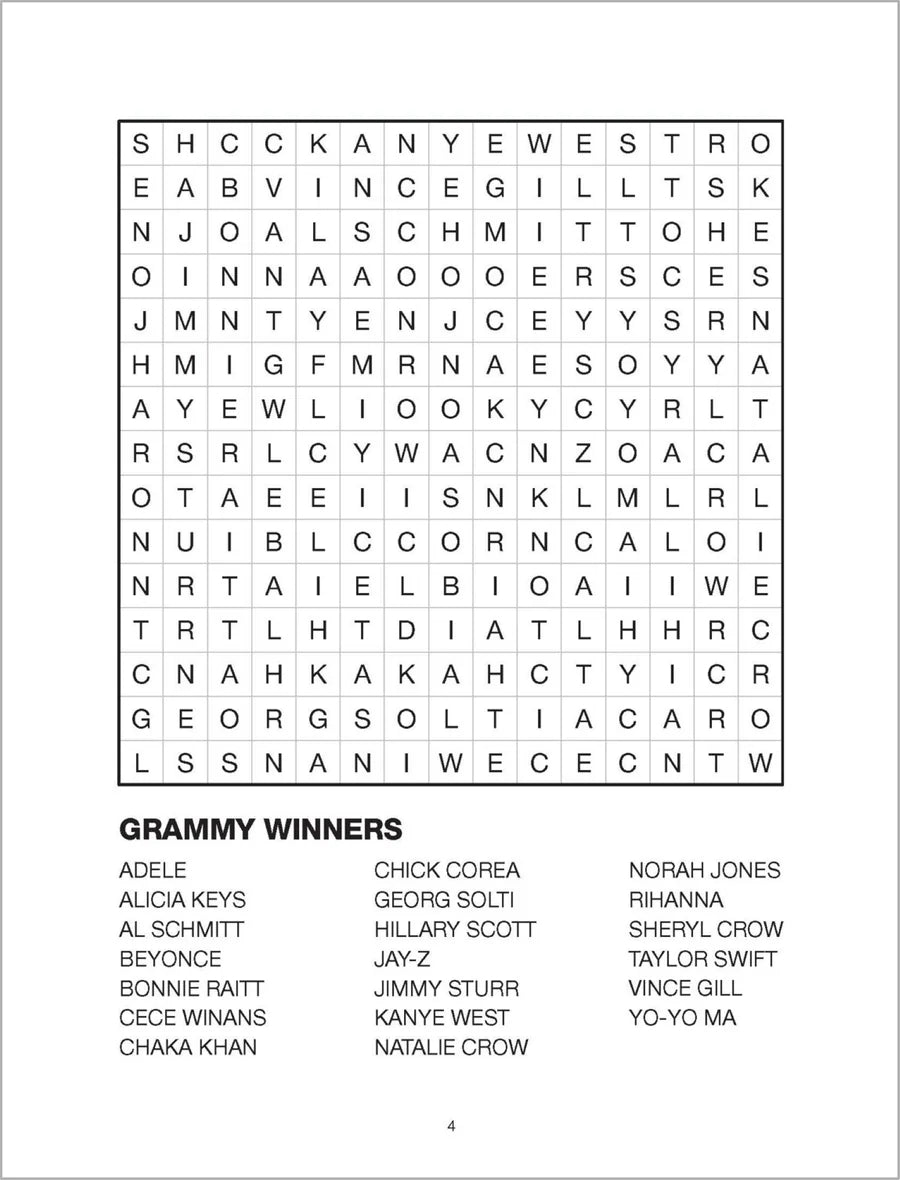 Large Print Bumper Puzzle Book - Word Search