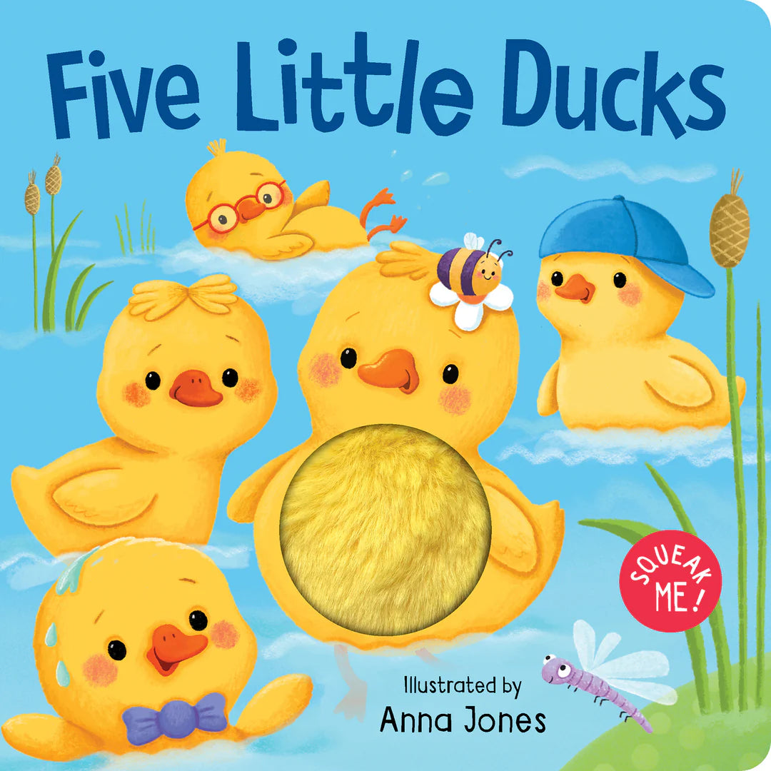 Squeaky Plush Board Book - Five Little Ducks