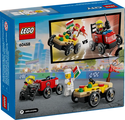 Lego City - Pizza vs Fire Truck Race Car Pack 60458