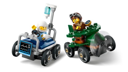 Lego City - Airplane vs. Hospital Bed Race Car Pack 60458
