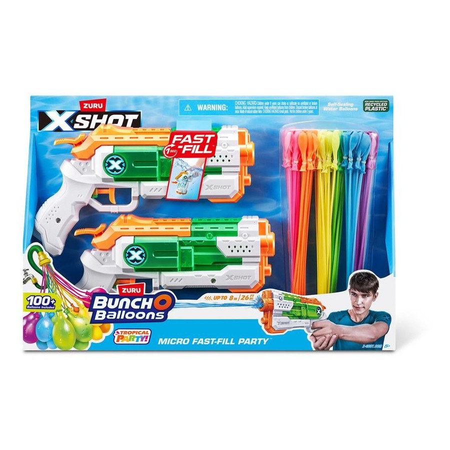 Zuru - XSHOT Fast Fill 2pk with 3pk Bunch o Balloons