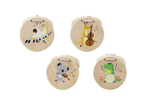 Toyslink - Wooden Aussie Animal Castanets