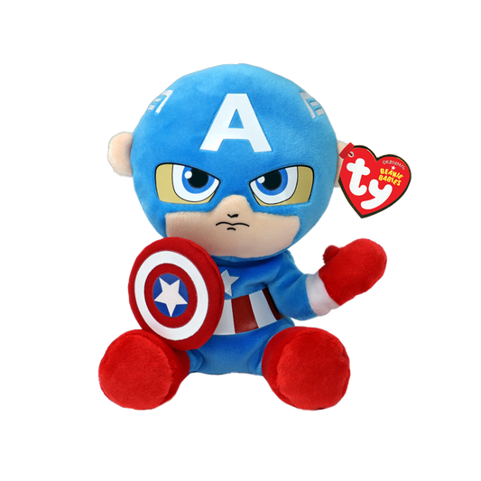 TY - Marvel CAPTAIN AMERICA Beanie Babies Regular