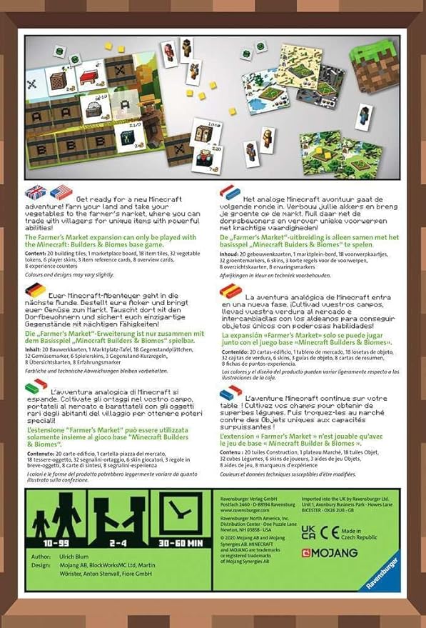 Ravensburger - Minecraft Farmer's Market Game Expansion