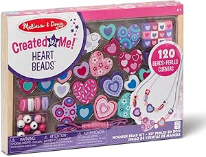 Melissa & Doug - Created by Me! Heart Beads Wooden Bead Kit