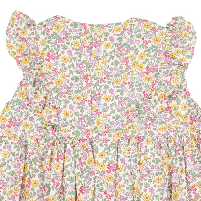 Korango - Floral Smocked Sunsuit Yellow Floral