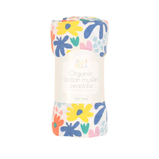 All4Ella - Organic Cotton Muslin Swaddle