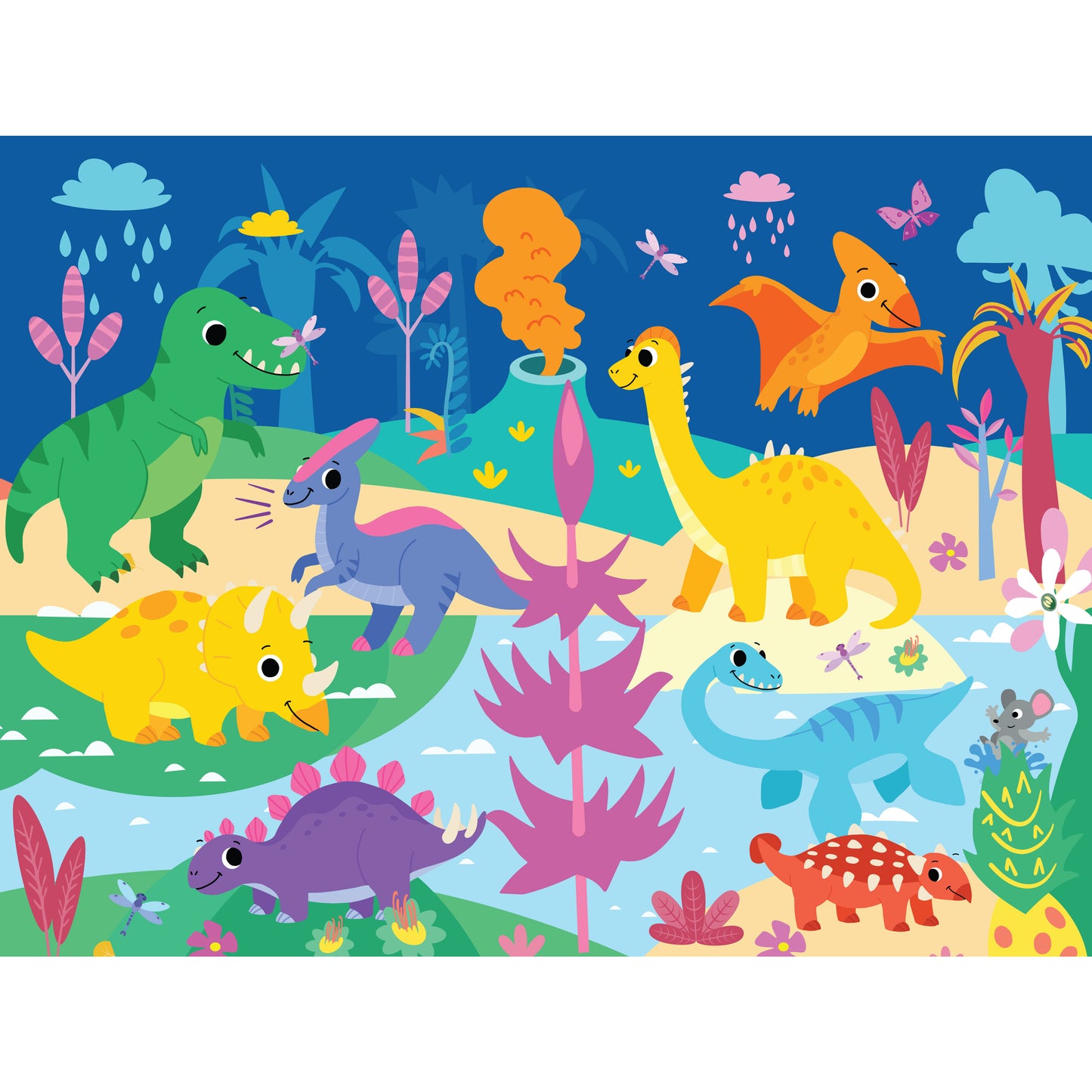 Junior Jigsaw Carry & Play : Roarsome Dinosaurs 45pc