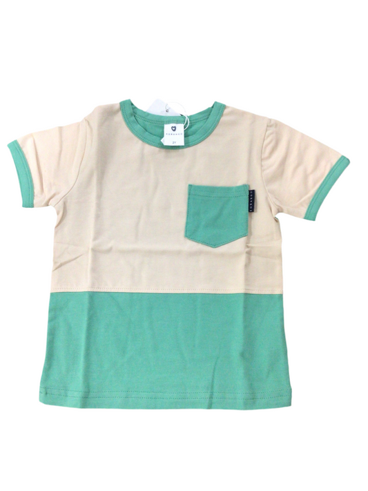 Korango - Colour Block Tee - Green
