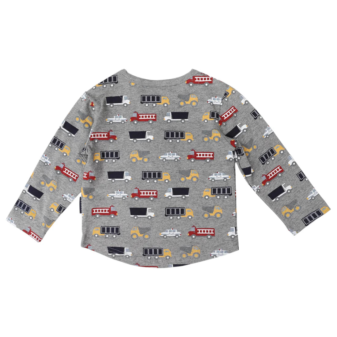 Korango - Cars & Trucks Printed Top - Charcoal