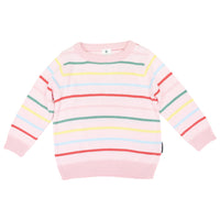 Korango- Stripe Knit Sweater Pink