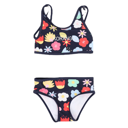 Korango - Flower Swim Crop Set Navy