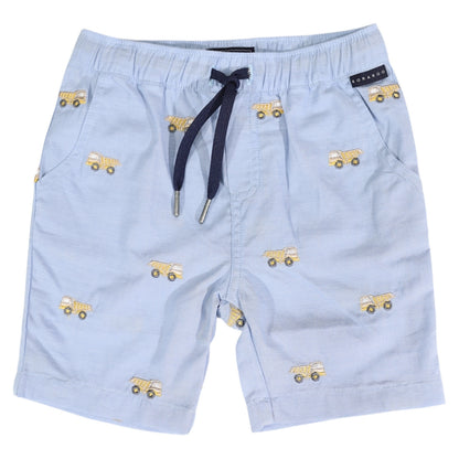 Korango - Embroidered Truck Chambray Short - Light
