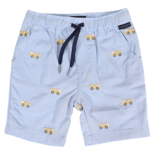 Korango - Embroidered Truck Chambray Short - Light