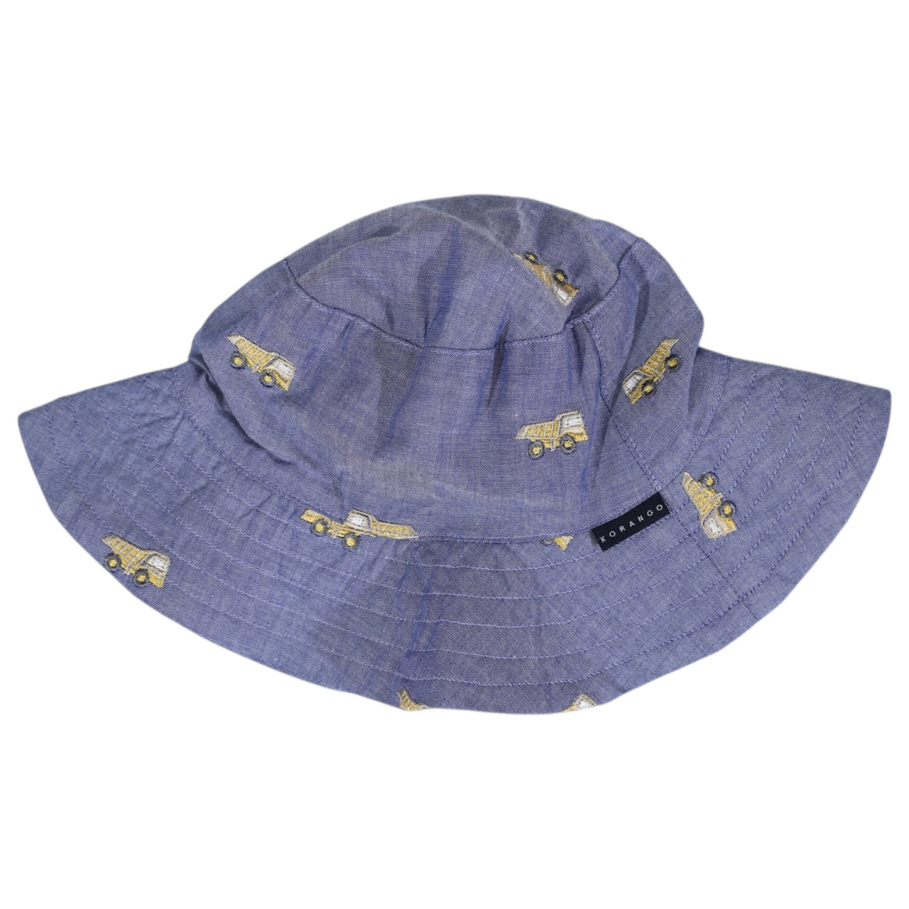 Korango - Embroidered Truck Chambray Sun Hat - Dark