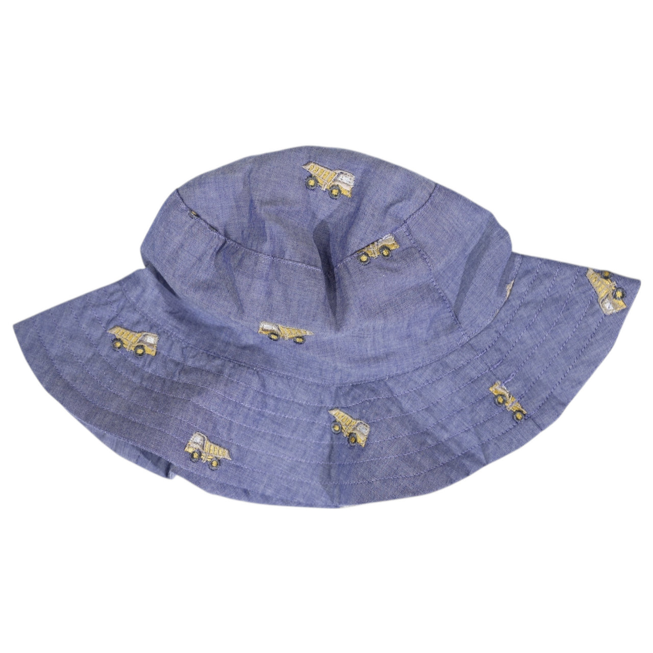 Korango - Embroidered Truck Chambray Sun Hat - Dark