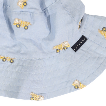 Korango - Embroidered Truck Chambray Sun Hat - Light