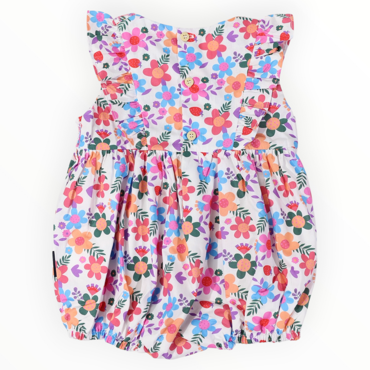 Korango - Smocked Bold Floral Sunsuit