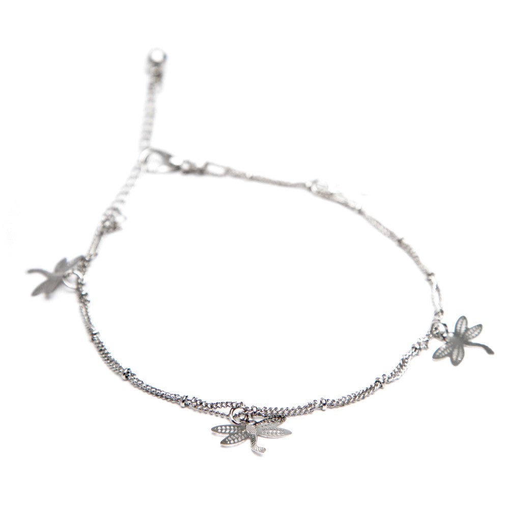 Naturally Design - Metal Dragonfly Anklet