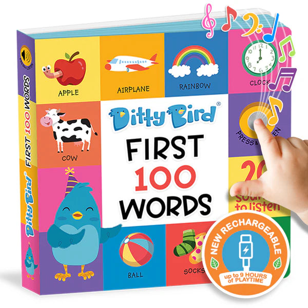 Ditty Bird - First 100 Words - USB C Rechargeable