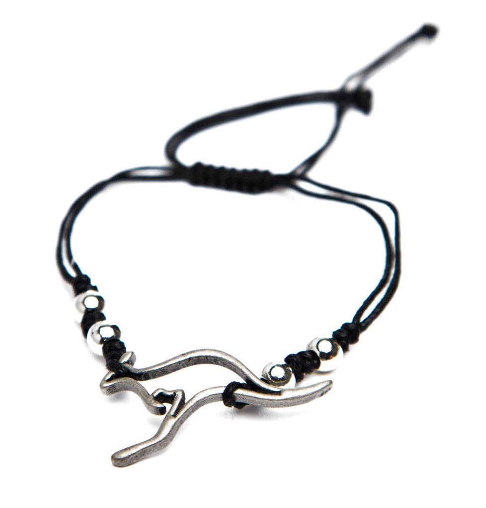 Naturally Design - Kangaroo with Metal Beads