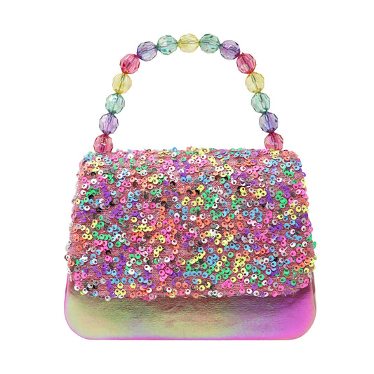 Pink Poppy - Sparkly Sequin Handbag